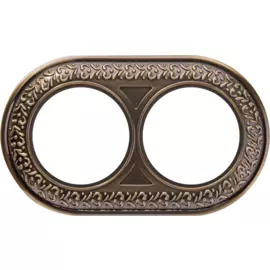 Рамка на 2 поста (бронза) Werkel Antik Runda WL70-frame-02 (a037198)