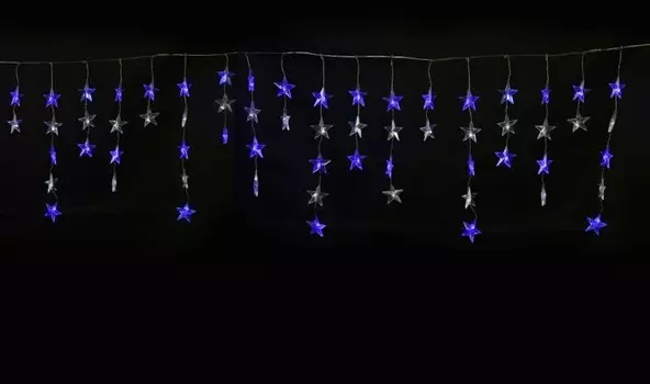Занавес LED Звёздочки-1 (5.5х0.5м.) Uniel ULD-E5505-196-DTK (UL-00001410)