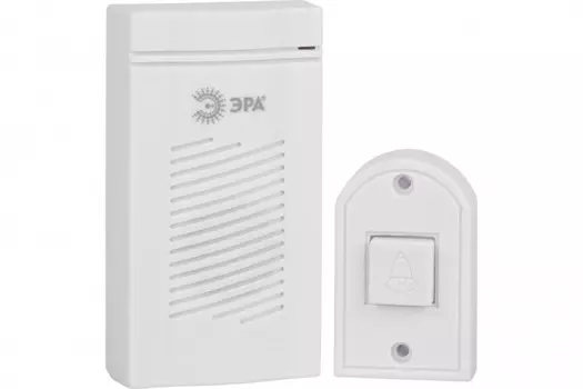 Звонок дверной Эра D50 проводной, белый, 1 мелодия (Б0052882)