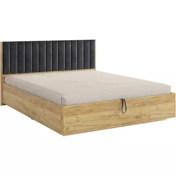 Адам Кровать с подъемным механизмом 160х200 см, цвет дуб крафт золотой/грей алькантара (велюр) Mebelson (арт.MSA-06.2759)