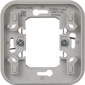 Адаптер для скрытой установки одиночный, цвет серый, IP55, серия W55 Donel W55 DIP80640