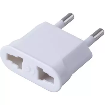 Адаптер переходник без заземления (белый) Stekker 32859