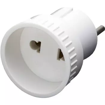 Адаптер переходник без заземления (белый) Stekker 39005