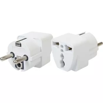 Адаптер переходник на азиатскую вилку с заземлением duwi 27405 6 Duwi