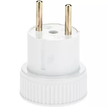 Адаптер переходник на европейскую вилку без заземления duwi 27403 2 Duwi