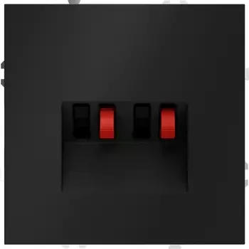 Акустическая розетка (черный матовый) Voltum S70 VLS060308