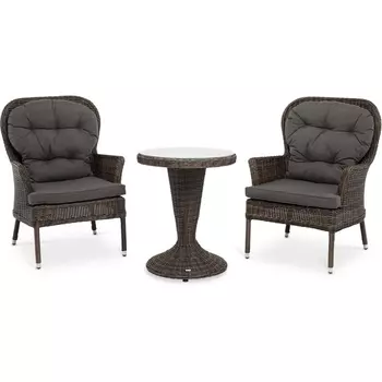 "Алиса" кофейный комплект из искусственного ротанга, цвет коричневый 4SIS арт.УТ-00004158