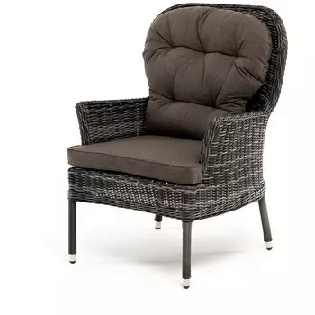 "Алиса" кресло плетеное, цвет графит с подушками 4SIS арт.УТ-00006456