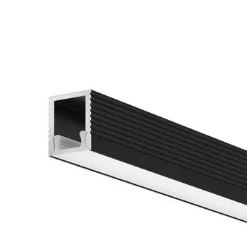 Алюминиевый профиль накладной 8x9, черный 2 м, ALM-0809-B-2M Maytoni 631002