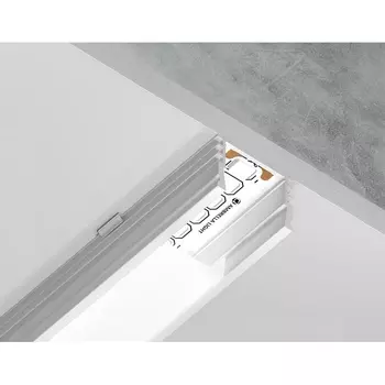 Алюминиевый профиль накладной для светодиодной ленты до 15мм Ambrella Illumination GP1750WH