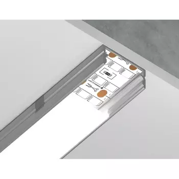 Алюминиевый профиль накладной для светодиодной ленты до 18,5мм Ambrella Illumination GP2001AL