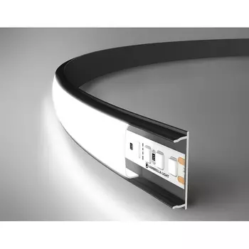 Алюминиевый профиль накладной гибкий для светодиодной ленты до 15мм Ambrella Illumination GP1600BK