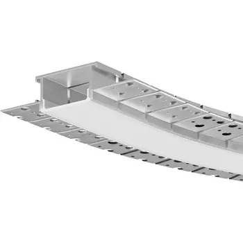 Алюминиевый профиль световая линия под гипсокартон встраиваемый с боковым изгибом ALM-6214SB-S-2M Maytoni 636003