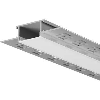 Алюминиевый профиль световая линия встраиваемый под гипсокартон скрытого монтажа 61x14 серебро, 3 м, ALM-011-S-3M Maytoni 636009