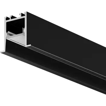 Алюминиевый профиль световая линия встраиваемый под гипсокартон скрытого монтажа 22x22 черный, 2 м, ALM-2222-B-2M Maytoni 632013
