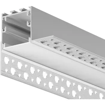 Алюминиевый профиль световая линия встраиваемый под гипсокартон скрытого монтажа 59x59 серебро, 2 м, ALM-5959-S-2M Maytoni 636014