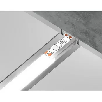 Алюминиевый профиль встраиваемый для светодиодной ленты до 11мм Ambrella Illumination GP1001AL