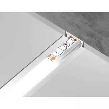Алюминиевый профиль встраиваемый для светодиодной ленты до 11мм Ambrella Illumination GP1001WH