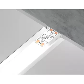 Алюминиевый профиль встраиваемый для светодиодной ленты до 19,8мм Ambrella Illumination GP1100WH
