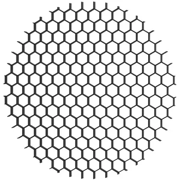 Антибликовая решетка MR16, D50xH2mm Denkirs Net DK1500-BK