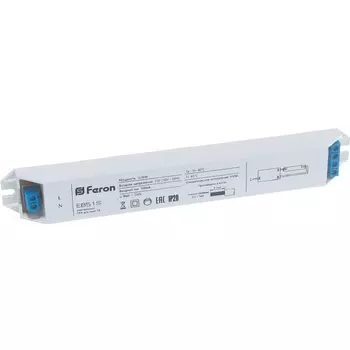 Аппарат пускорегулирующий электронный (балласт), 1*36W T8/G13 230V, Feron EB51S 21521