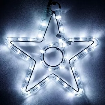 Световая фигура светодиодная ARD-STAR-M4-200x220-36LED White (230V, 2.5W) (Ardecoled, IP65) 034263