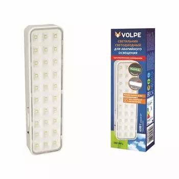 Аварийный светильник светодиодный ULR-Q401 2W/DW S01 Volpe WHITE