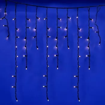 Бахрома светодиодная с эффектом мерцания. 4.8 м. соединяемая, светодиодов, белый свет ULD-B4806-176/TBK IP67 Uniel WHITE