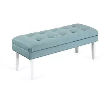 Банкетка Adel ОГОГО (арт.825575), (Ткань/Белый,Голубой) ОГОГО Обстановочка!