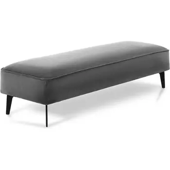 Банкетка Amsterdam ОГОГО (арт.787128), (Ткань,Велюр/Серый) ОГОГО Обстановочка!