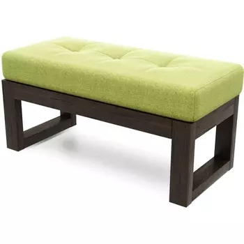 Банкетка Arsko Амбер венге зеленая рогожка