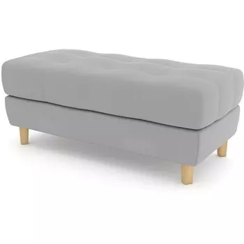 Банкетка Arsko Герберт светло-серый велюр