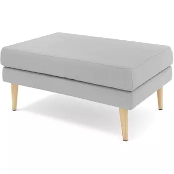 Банкетка Arsko Корс 1 светло-серый велюр