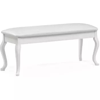 Банкетка белая / кожзам белый пунто Woodville Хиль 515157