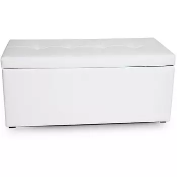 Банкетка Dreambag Лонг Белая ЭкоКожа 13119