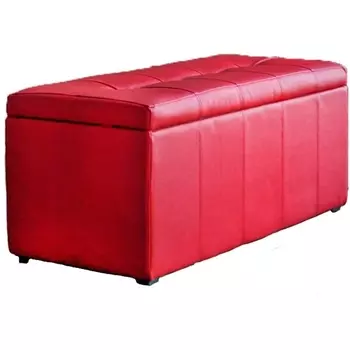 Банкетка Dreambag Лонг Красная ЭкоКожа 13118