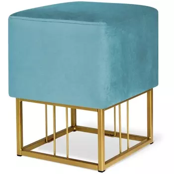 Банкетка голубая пастель/золото Sheffilton SHT-B9 6457998801