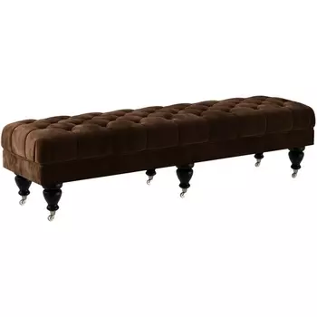 Банкетка Jazz Большая ОГОГО (арт.330404), (Ткань/Коричневый) ОГОГО Обстановочка!