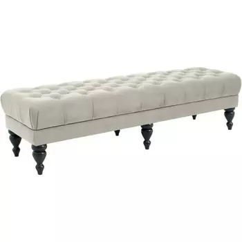 Банкетка Jazz Большая ОГОГО (арт.434350), (Ткань/Белый) ОГОГО Обстановочка!