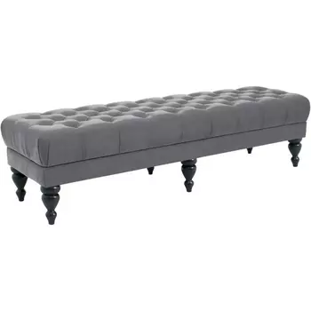 Банкетка Jazz Большая ОГОГО (арт.434353), (Ткань/Серый) ОГОГО Обстановочка!