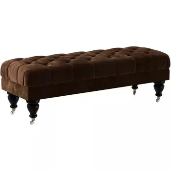 Банкетка Jazz Малая ОГОГО (арт.330420), (Ткань/Коричневый) ОГОГО Обстановочка!