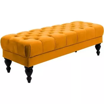 Банкетка Jazz Малая ОГОГО (арт.434406), (Ткань/Желтый) ОГОГО Обстановочка!