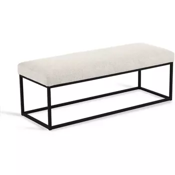 Банкетка Loft Flat ОГОГО (арт.810235), (Ткань,Рогожка/Бежевый) ОГОГО Обстановочка!