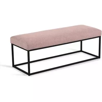 Банкетка Loft Flat ОГОГО (арт.810238), (Ткань,Рогожка/Розовый) ОГОГО Обстановочка!