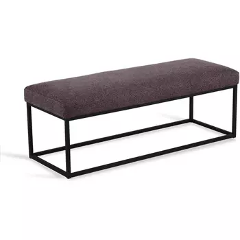 Банкетка Loft Flat ОГОГО (арт.810239), (Ткань,Рогожка/Темно-коричневый) ОГОГО Обстановочка!