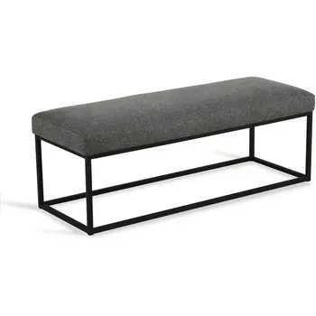 Банкетка Loft Flat ОГОГО (арт.810244), (Ткань,Рогожка/Серый) ОГОГО Обстановочка!