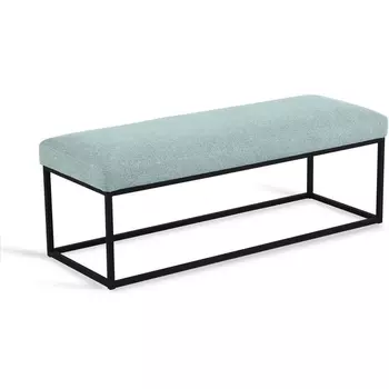 Банкетка Loft Flat ОГОГО (арт.810247), (Ткань,Рогожка/Голубой) ОГОГО Обстановочка!