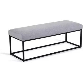 Банкетка Loft Flat ОГОГО (арт.810248), (Рогожка,Ткань/Светло-серый) ОГОГО Обстановочка!