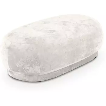 Банкетка Lucca ОГОГО (арт.823142), (Ткань,Велюр/Белый) ОГОГО Обстановочка!