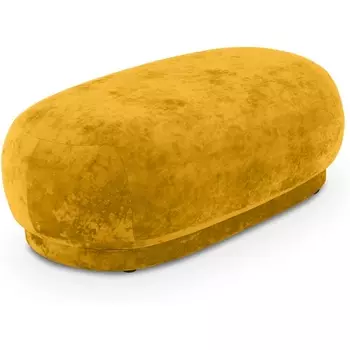 Банкетка Lucca ОГОГО (арт.823147), (Ткань,Велюр/Желтый) ОГОГО Обстановочка!